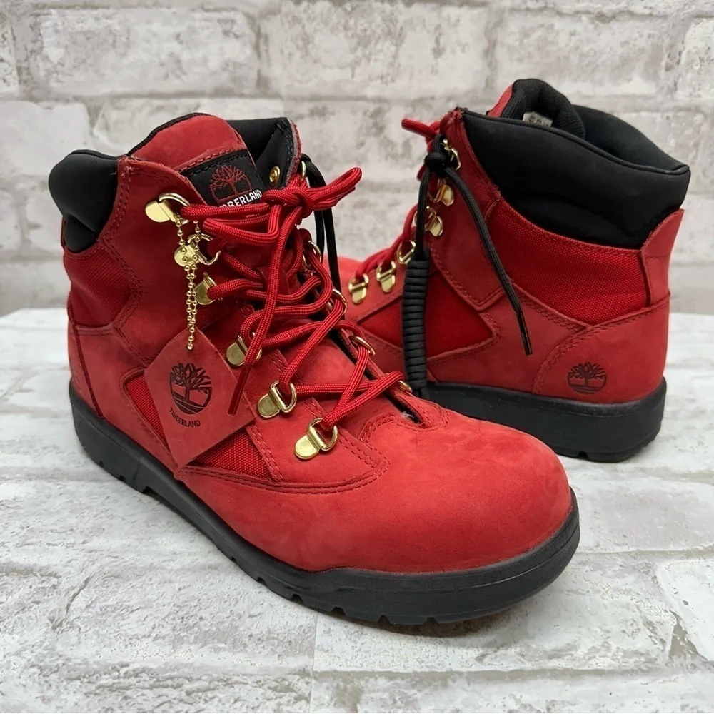 Timberland red nubuck